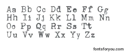 RustyTypewriter Font