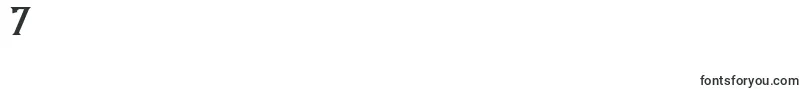 Debute Font – Fonts for Digit 7