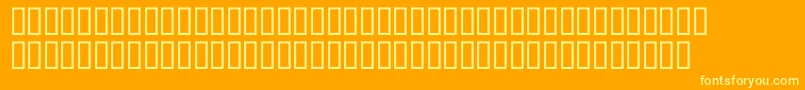 McsAlhadaOut Font – Yellow Fonts on Orange Background