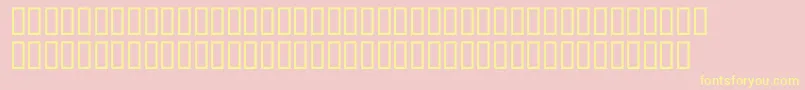 McsAlhadaOut Font – Yellow Fonts on Pink Background