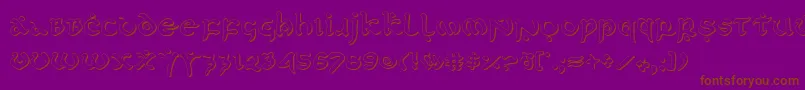 Firstv2s Font – Brown Fonts on Purple Background