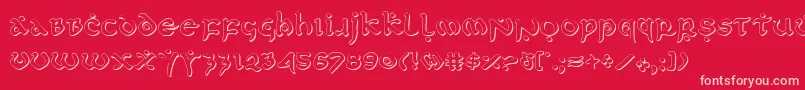 Firstv2s Font – Pink Fonts on Red Background