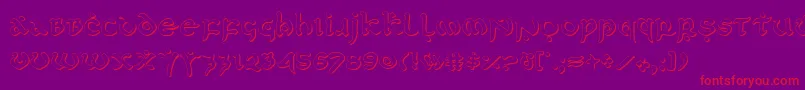 Firstv2s Font – Red Fonts on Purple Background