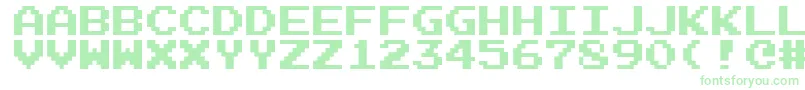 Emulogic Font – Green Fonts on White Background