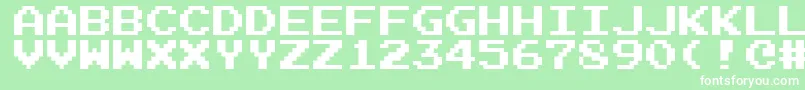 fuente Emulogic – Fuentes Blancas Sobre Fondo Verde