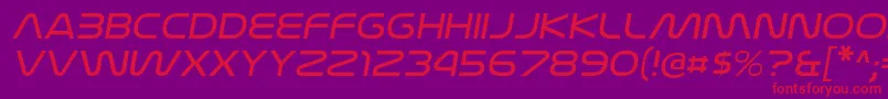fuente NasalizationexltItalic – Fuentes Rojas Sobre Fondo Morado