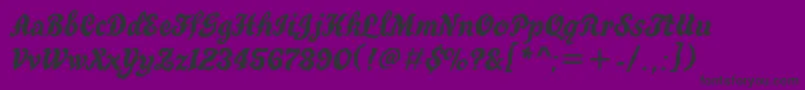 Truegritc Font – Black Fonts on Purple Background