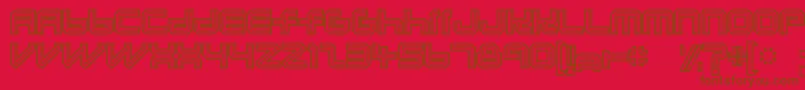 Lunaurora Font – Brown Fonts on Red Background