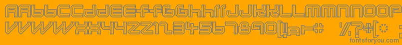 Шрифт Lunaurora – серые шрифты на оранжевом фоне
