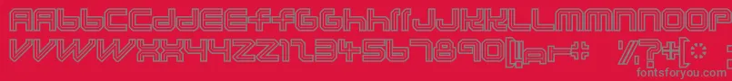 Шрифт Lunaurora – серые шрифты на красном фоне