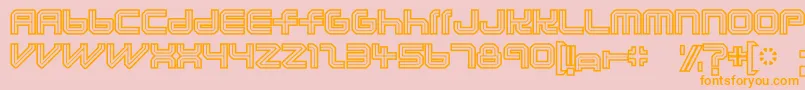 Lunaurora Font – Orange Fonts on Pink Background