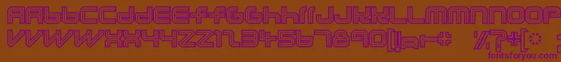 Lunaurora Font – Purple Fonts on Brown Background