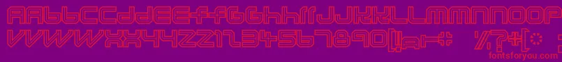 Шрифт Lunaurora – красные шрифты на фиолетовом фоне