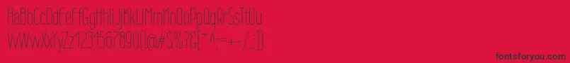 Wireone Font – Black Fonts on Red Background