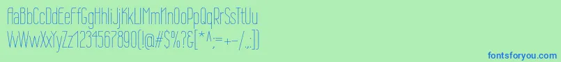 Wireone Font – Blue Fonts on Green Background