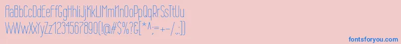 Wireone Font – Blue Fonts on Pink Background