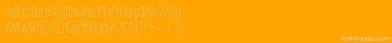 Wireone Font – Pink Fonts on Orange Background