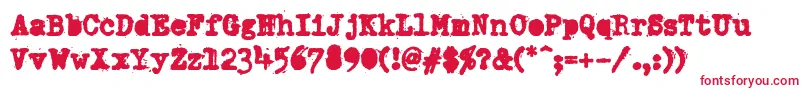 DumboldtypewriterAlternateheavy Font – Red Fonts