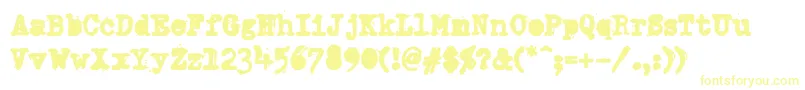 DumboldtypewriterAlternateheavy Font – Yellow Fonts