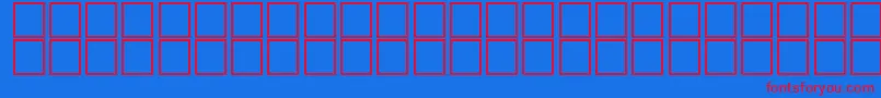 Basem4 Font – Red Fonts on Blue Background