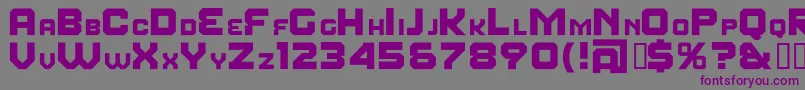 FearFactorSmallcaps Font – Purple Fonts on Gray Background