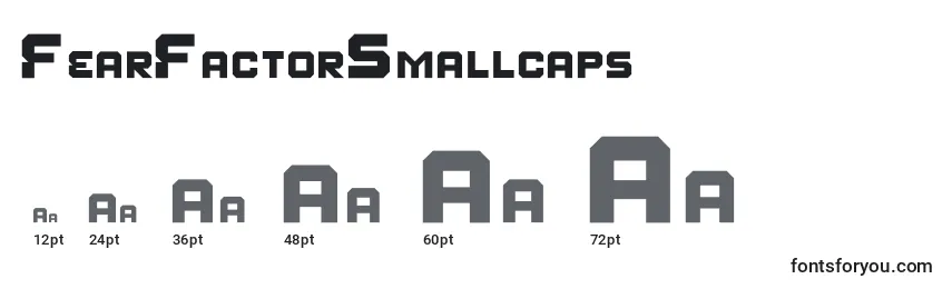 Größen der Schriftart FearFactorSmallcaps