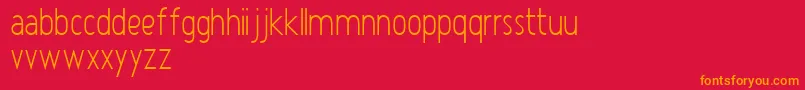 Atype1Normal Font – Orange Fonts on Red Background