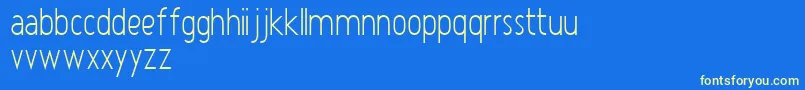Atype1Normal Font – Yellow Fonts on Blue Background