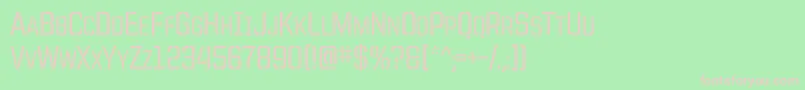 Unitedstencilc Font – Pink Fonts on Green Background