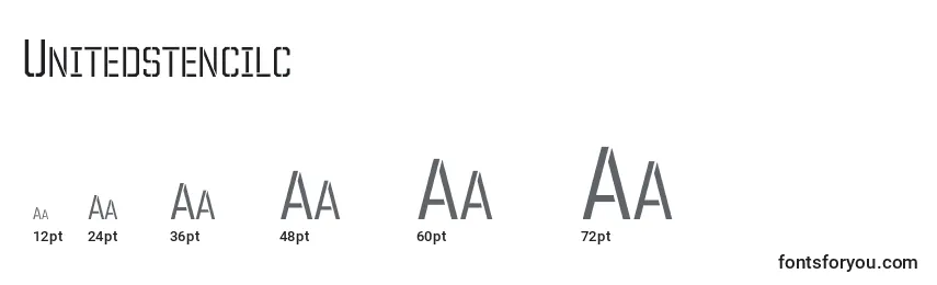 Unitedstencilc Font Sizes
