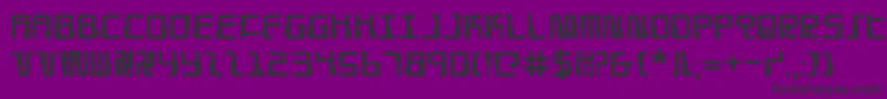 Droidlover Font – Black Fonts on Purple Background