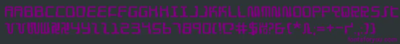 Droidlover Font – Purple Fonts on Black Background