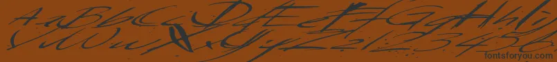 Saturdaysundaymonday Font – Black Fonts on Brown Background