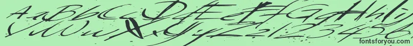 Saturdaysundaymonday Font – Black Fonts on Green Background