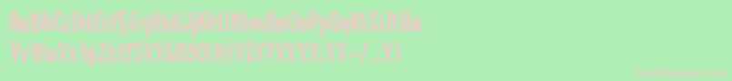 DkAiguille Font – Pink Fonts on Green Background