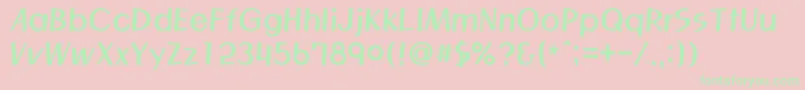 MagicR Font – Green Fonts on Pink Background