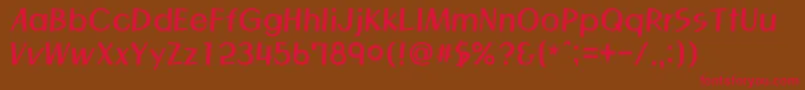 MagicR Font – Red Fonts on Brown Background