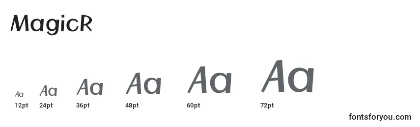 MagicR Font Sizes