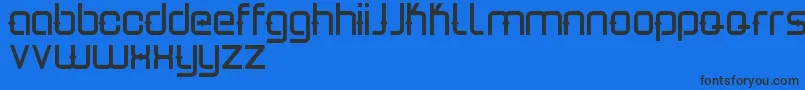 Estro Font – Black Fonts on Blue Background