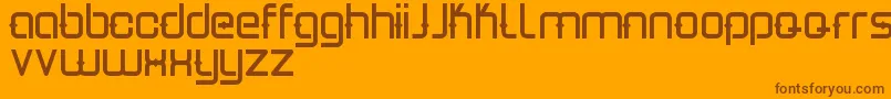 Estro Font – Brown Fonts on Orange Background