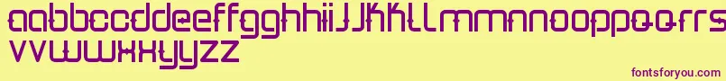 Estro Font – Purple Fonts on Yellow Background