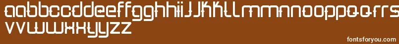 Fonte Estro – fontes brancas em um fundo marrom