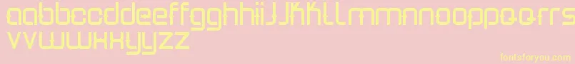 Estro Font – Yellow Fonts on Pink Background