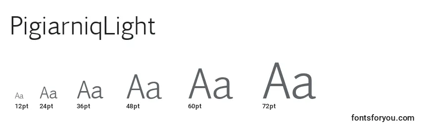 PigiarniqLight Font Sizes
