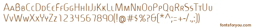 CineplexLtRegularSmallCaps Font – Brown Fonts on White Background