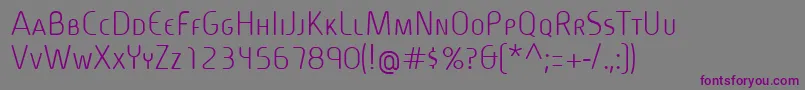 CineplexLtRegularSmallCaps Font – Purple Fonts on Gray Background