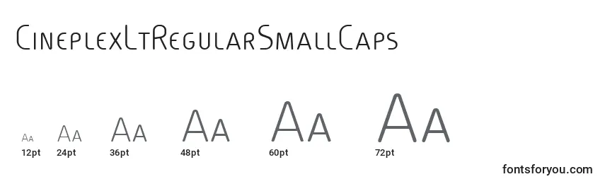 Größen der Schriftart CineplexLtRegularSmallCaps