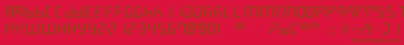 Подробнее о шрифте LedDigital7Italic Шрифт LedDigital7Italic – коричневые шрифты на красном фоне