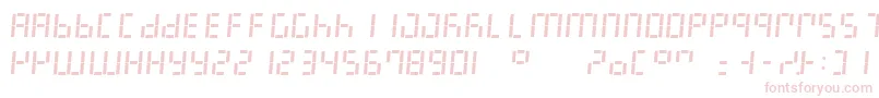 LedDigital7Italic Font – Pink Fonts