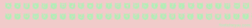 CatsMeow Font – Green Fonts on Pink Background